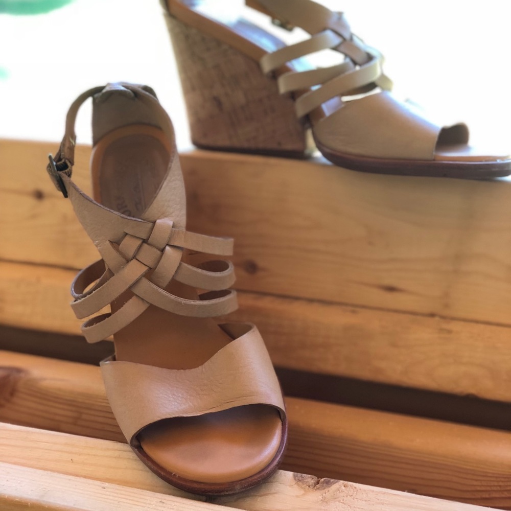 KORK-EASE HEEL SANDAL NATURAL TAN size 9